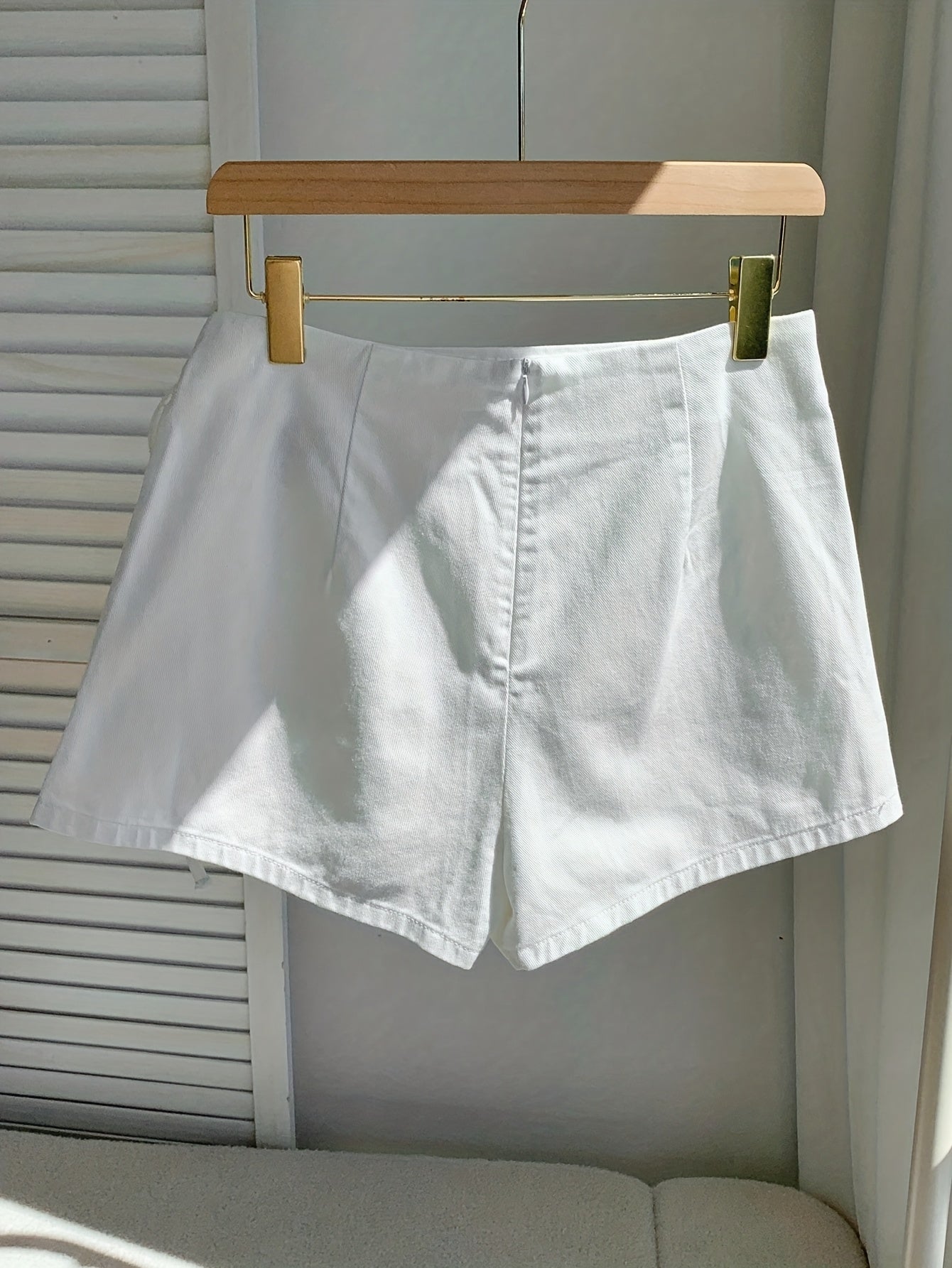 Women's Wrap Beach Skort – Elegant Summer Mini Skirt with Shorts, Vacation Look