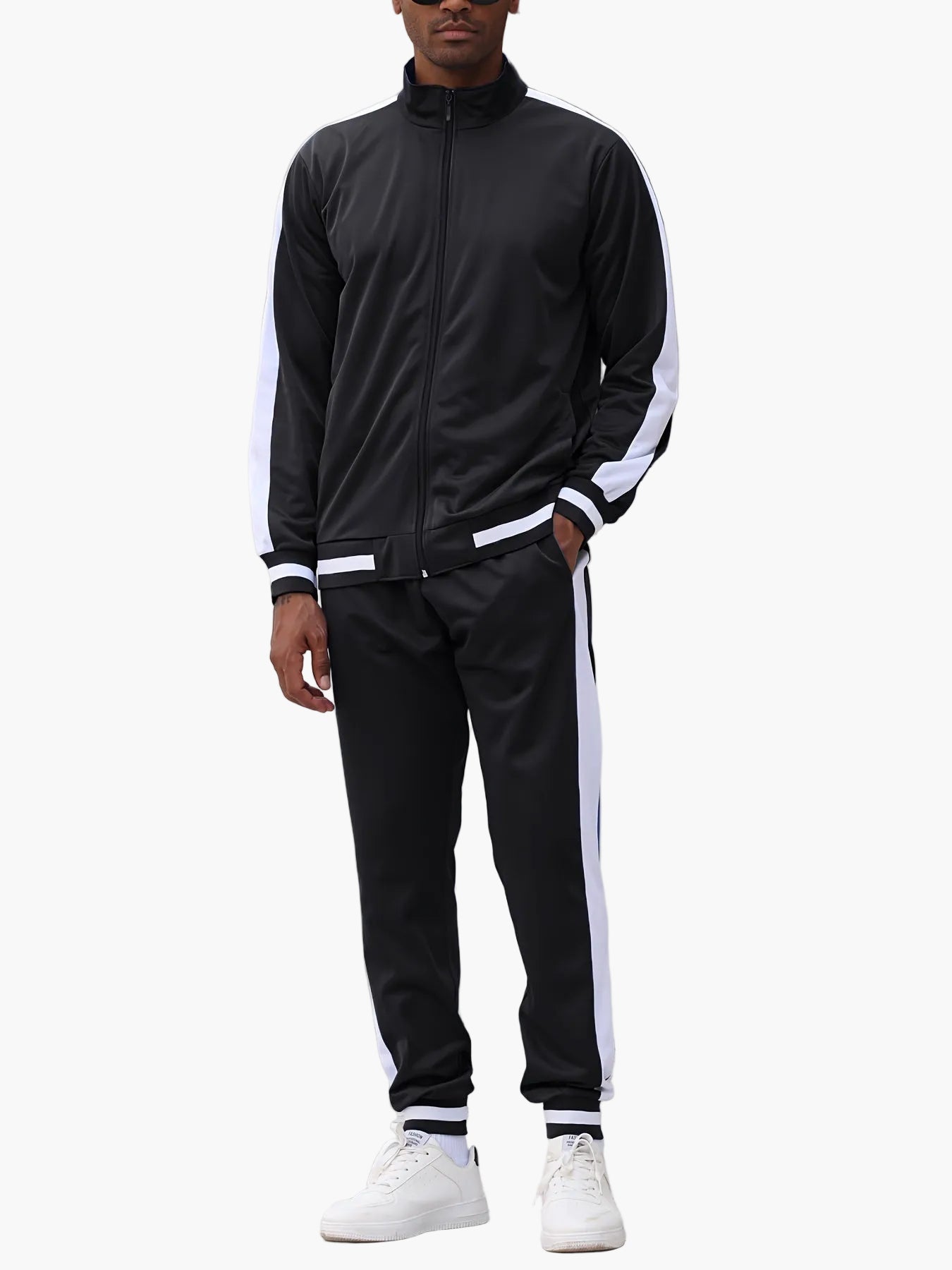 Herren Trainingsanzug Sport Freizeit Set – Modernes Design, Komfort für Alltag & Fitness
