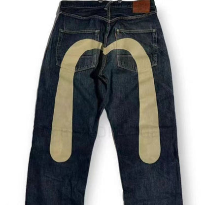 Jerry – Comfortable women's jeans without ladies with classic print