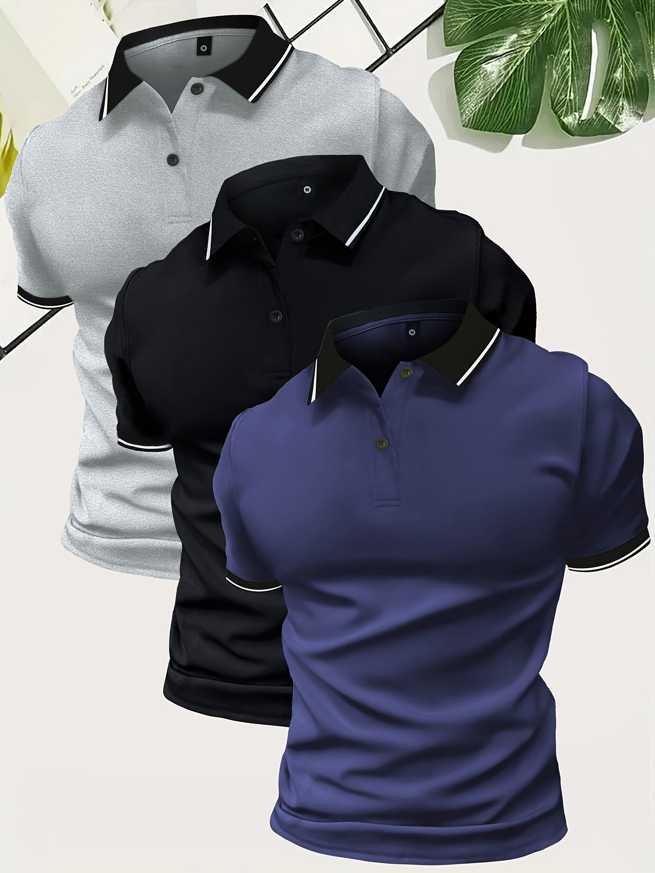 Men's Modern Casual Polo Shirt for Everyday and Leisure