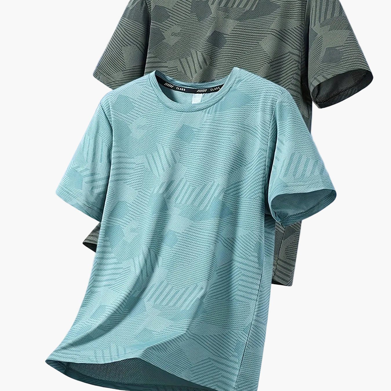 Herren Freizeit T-Shirt Set – Atmungsaktive Sommer Oberteile im tropischen Stil, ideal für Alltag und Sport