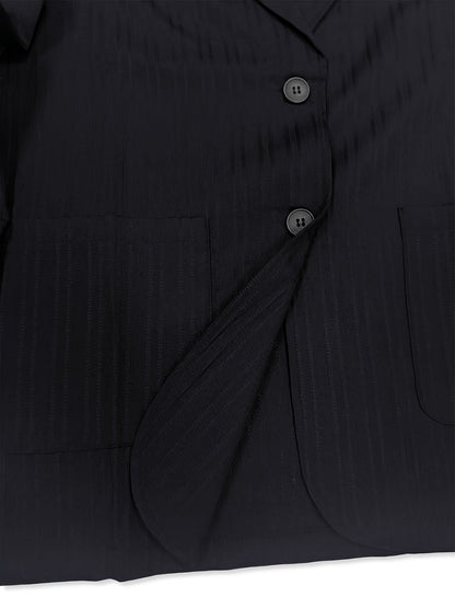 Men's Modern Fit Blazer with Stripes – Elegant Business & Casual Style