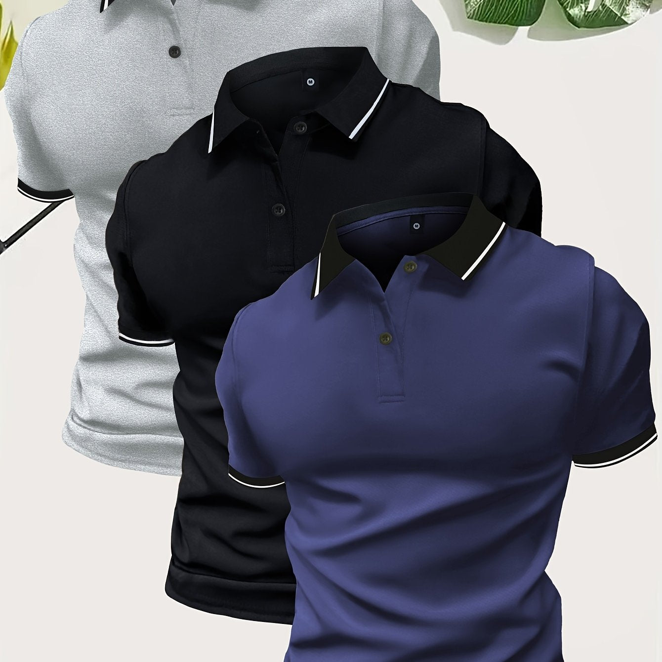 Men's Modern Casual Polo Shirt for Everyday and Leisure