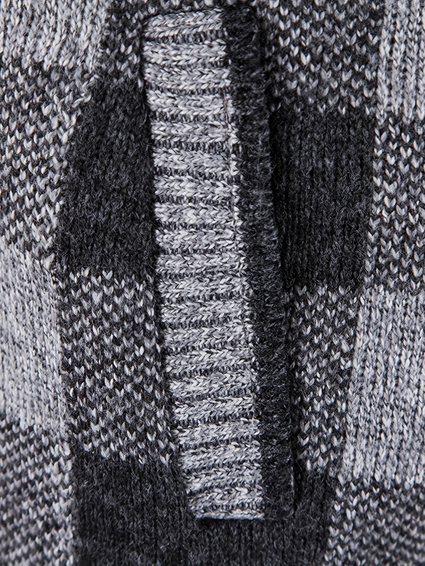 Herren Karierte Strickjacke mit Kapuze und Reißverschluss, gefüttert