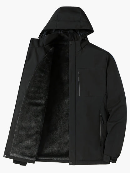 Men's Outdoor Softshell Jacket with Hood – Sporty, Breathable & Ideal for Hiking