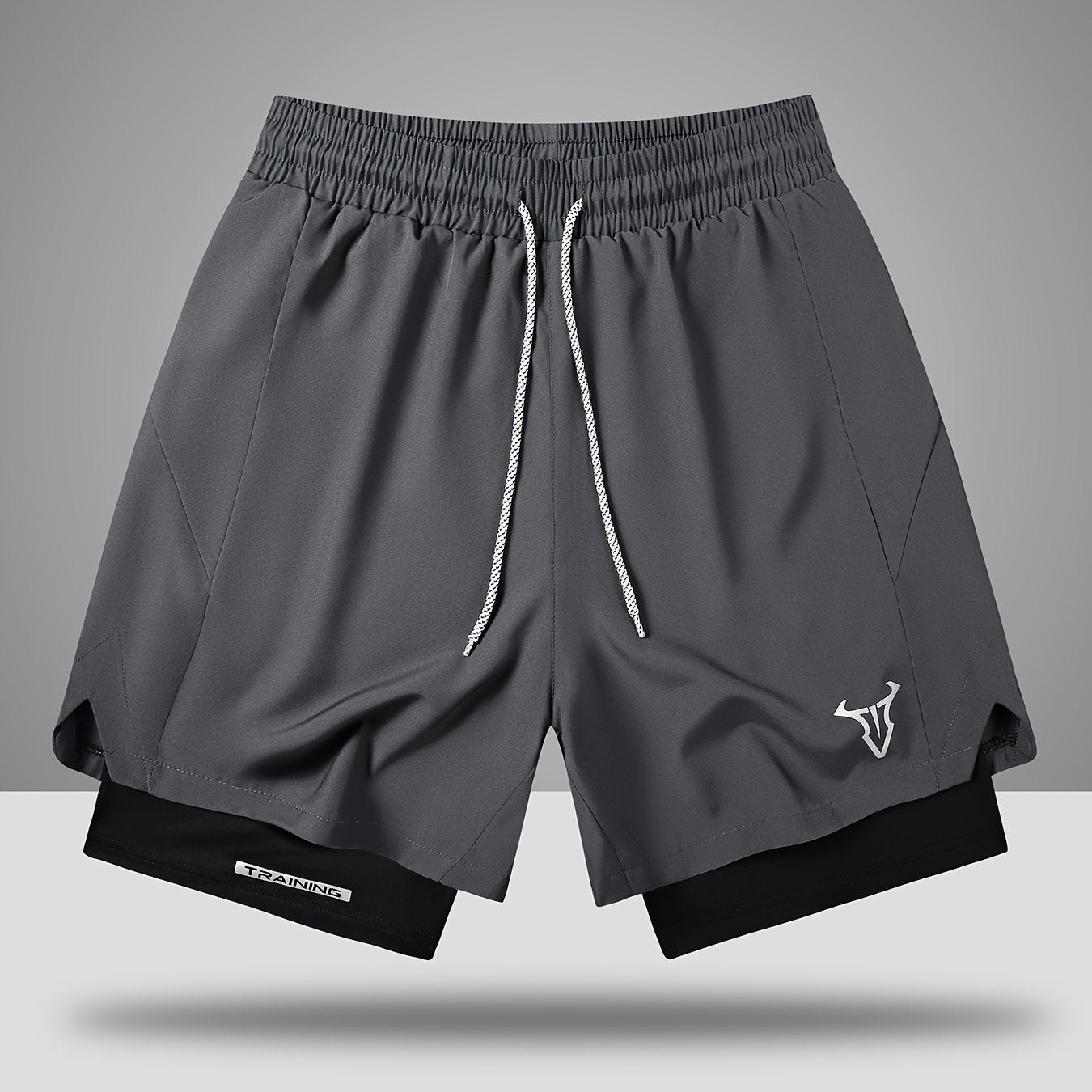 Herren Trainingsshorts Sport Fitness mit elastischem Bund und Kordelzug