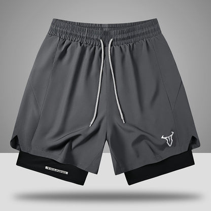 Herren Trainingsshorts Sport Fitness mit elastischem Bund und Kordelzug