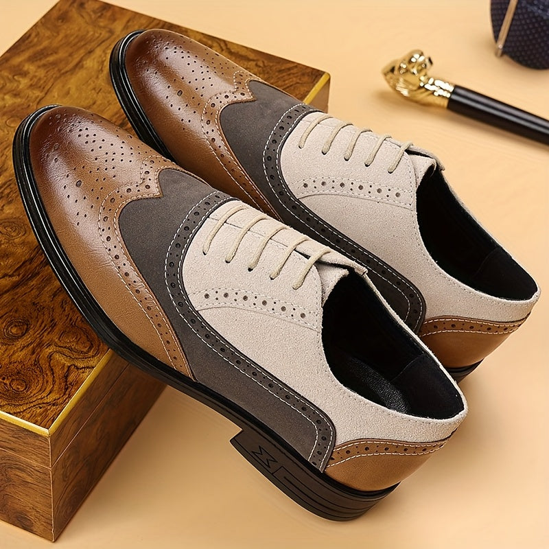 Men's Business Lace-Up Shoes Classic Elegant for Everyday & Office