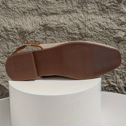 Women's Slingback Loafer with Buckle for Casual and Everyday Wear
