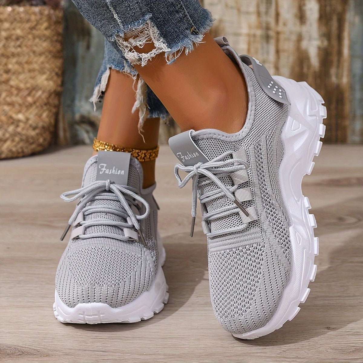 Damen Sneaker Freizeit Sportliche Laufschuhe Komfort Trend