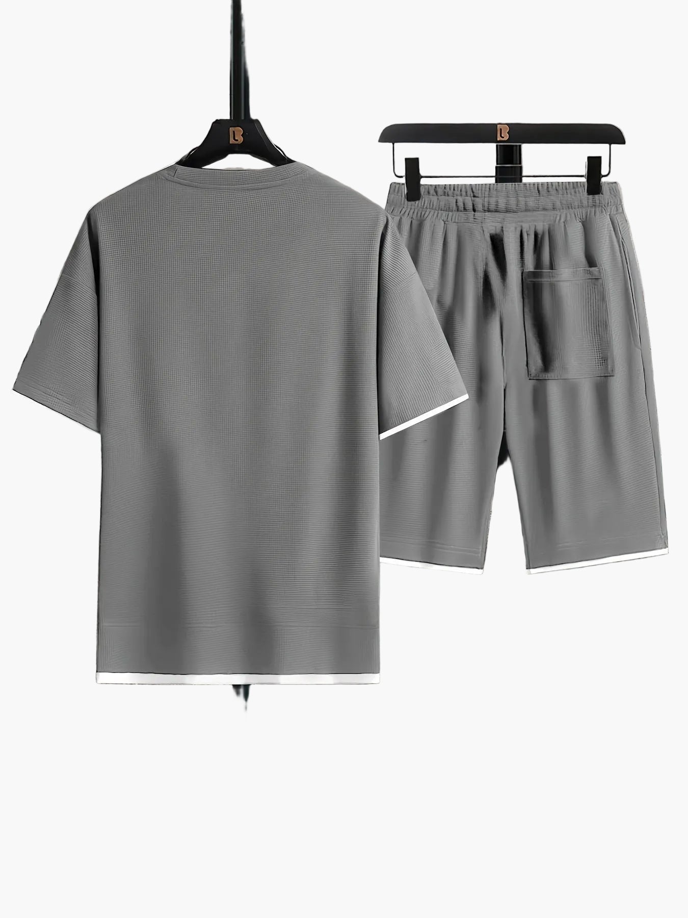 Men's Casual Set Two-Piece Shirt & Shorts Modern Loose Lounge Sport Outfit