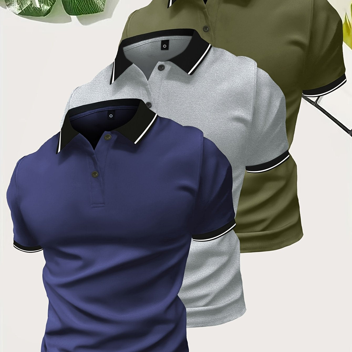 Men's Modern Casual Polo Shirt for Everyday and Leisure