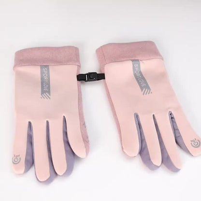 Winter touchscreen gloves, windproof, warm, black and gray