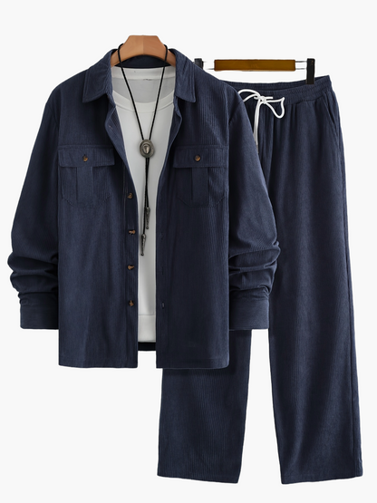 Men's Casual Set – Loose 2-Piece Outfit for Everyday & Leisure