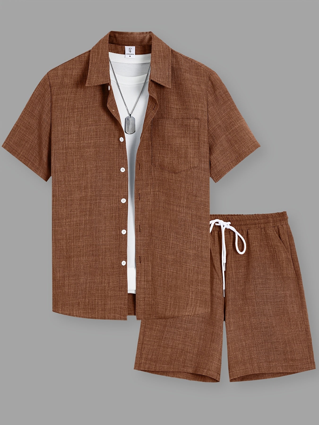 Herren Freizeit Kurzarm Set – Shirt und Shorts – Sommer Outfits für Alltag & Urlaub