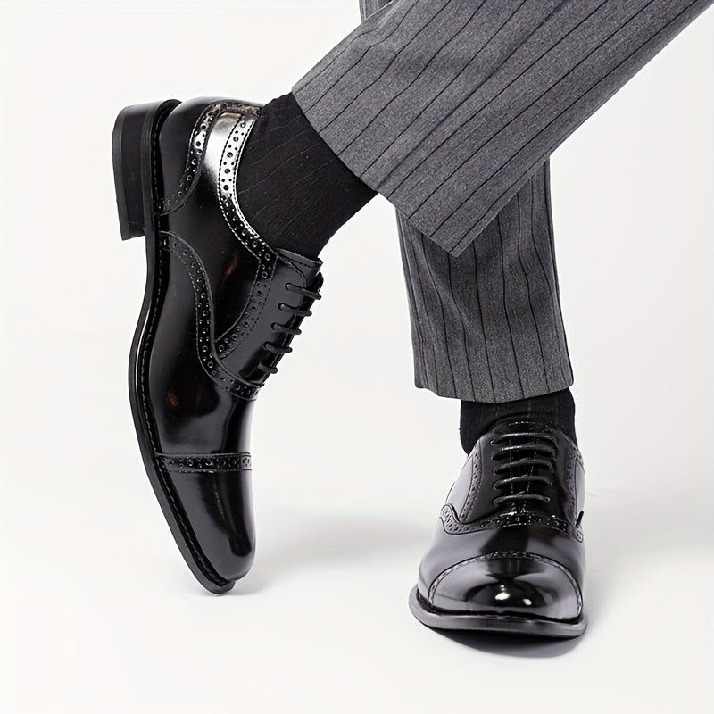Herren Business Oxford Schuhe Eleganter Schnürer für Büro & Alltag