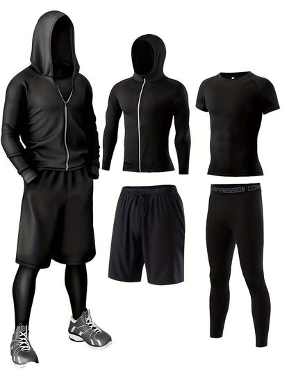 Men's Fitness Complete Training Clothing Set – Sports Outfit for Gym, Running & Outdoor