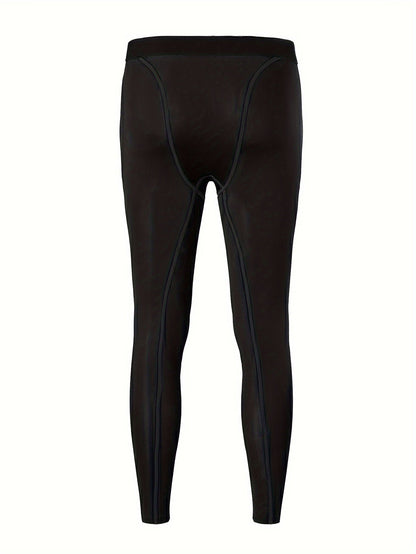 3-Pack Men’s Black Thermal Compression Pants