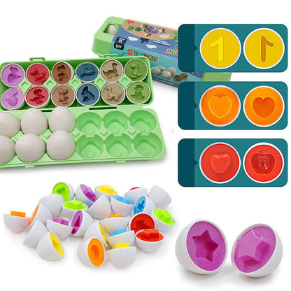 Educational Toy Egg Set for Children – Educational Sorting & Stacking Game from 3 Years, Boys & Girls