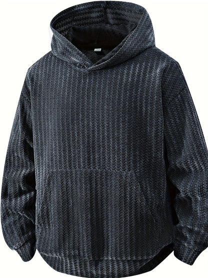 Structured hoodie with a hood and kangaroo pocket