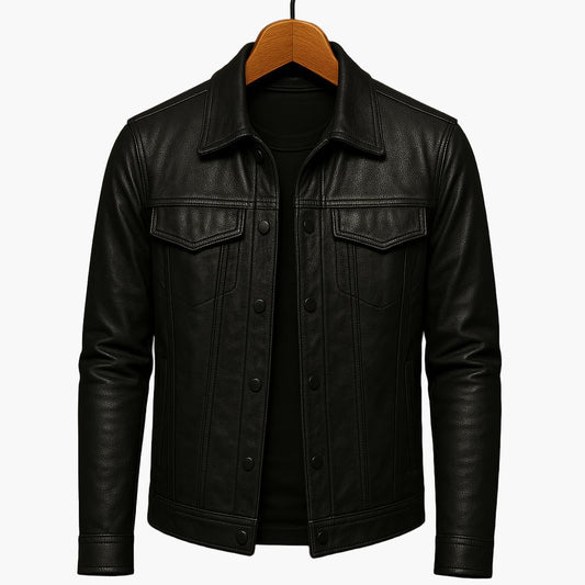 Men's Moto-Inspired Jacket – Timeless Style for Leisure and Everyday Use