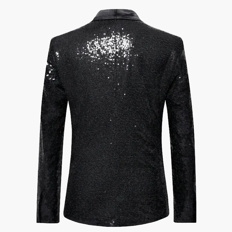 Men's glitter blazer for festive occasions – elegant party blazer with sequins