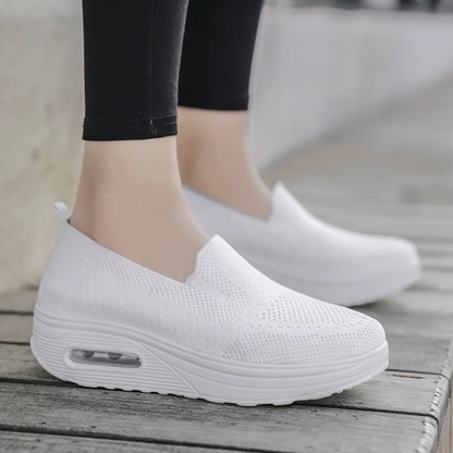 Women's slip-on casual shoes with comfortable sole and ergonomic support