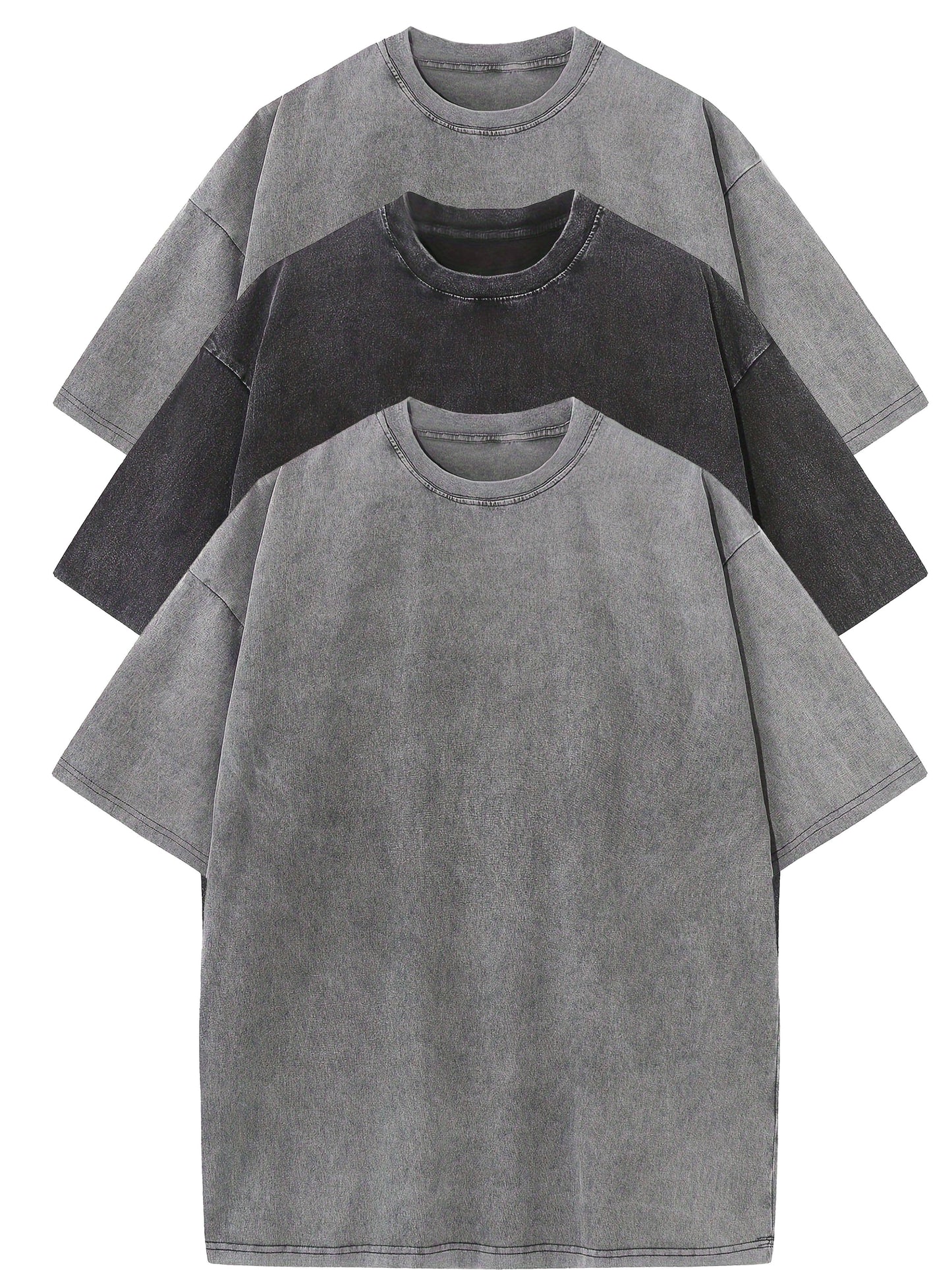 Herren Oversize T-Shirt 3er Pack – Trendiges Streetwear Basic für Freizeit & Alltag