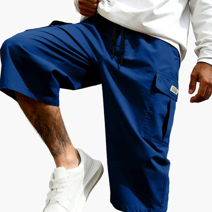 Herren Cargo Shorts Freizeit Knie-Länge mit Taschen – Lässige Streetwear für Alltag und Sport