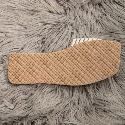 Damen Sommerschuhe – Modische Streifen-Slides für Freizeit und Urlaub