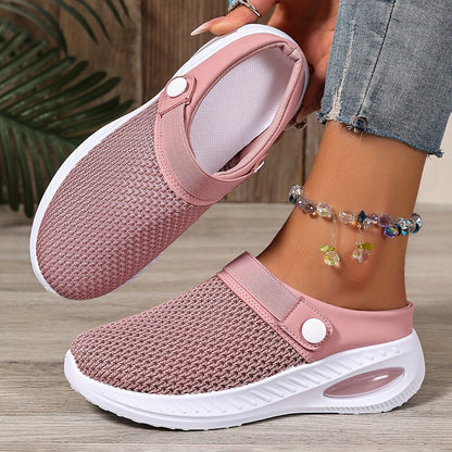 Women's Slip-On Mesh Clogs Comfortable Casual Shoes Sporty Style