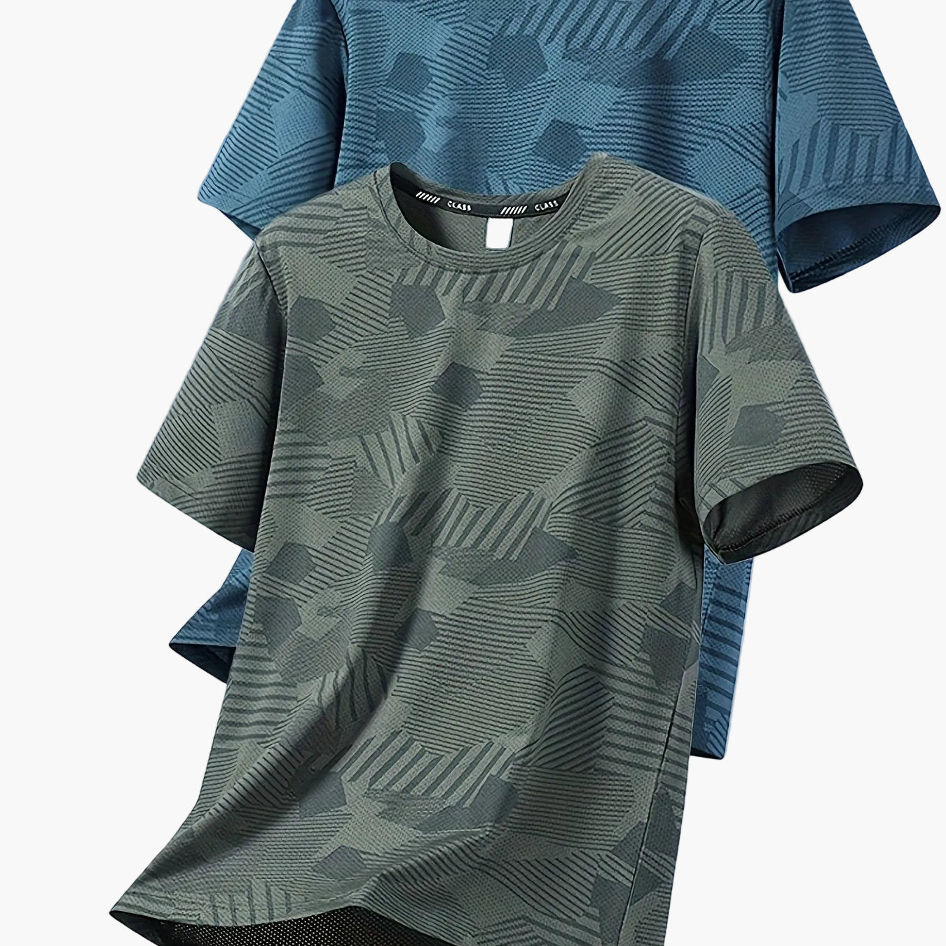 Herren Freizeit T-Shirt Set – Atmungsaktive Sommer Oberteile im tropischen Stil, ideal für Alltag und Sport