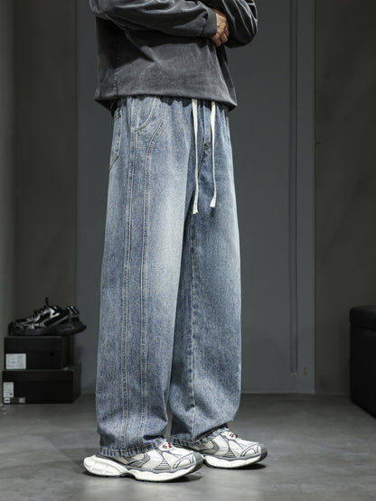 Men's Baggy Jeans Loose Fit Streetwear Casual Pants for Everyday and Going Out