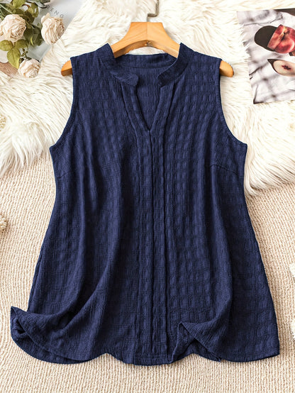 Damen Ärmellose Tunika mit V-Ausschnitt – Eleganter Freizeit-Look für jeden Tag