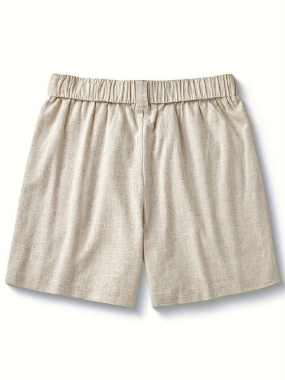 Men's Boho-Style Shorts with Decorative Drawstring and Tassels – Casual Summer Pants for Leisure and Vacation