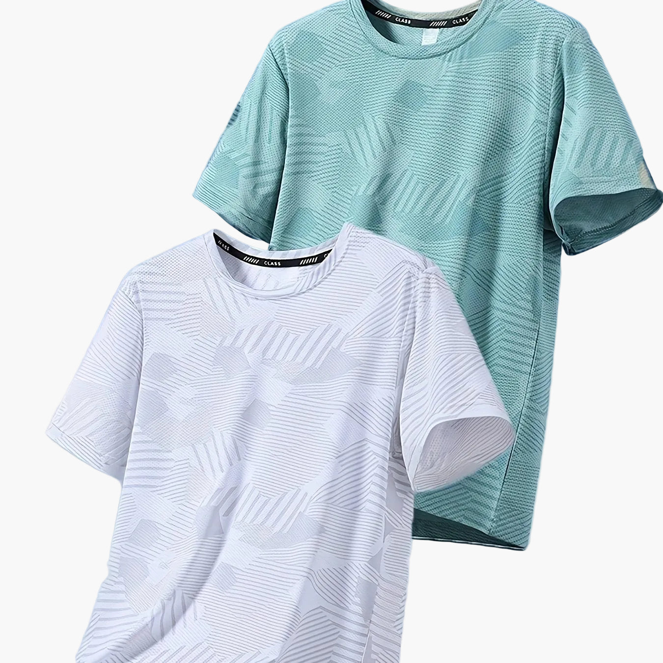 Herren Freizeit T-Shirt Set – Atmungsaktive Sommer Oberteile im tropischen Stil, ideal für Alltag und Sport