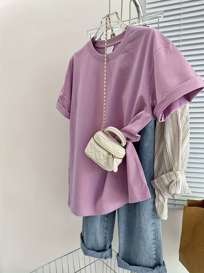 Damen Basic Oversized T-Shirt Casual Stil – Ideal für Alltag & Freizeit