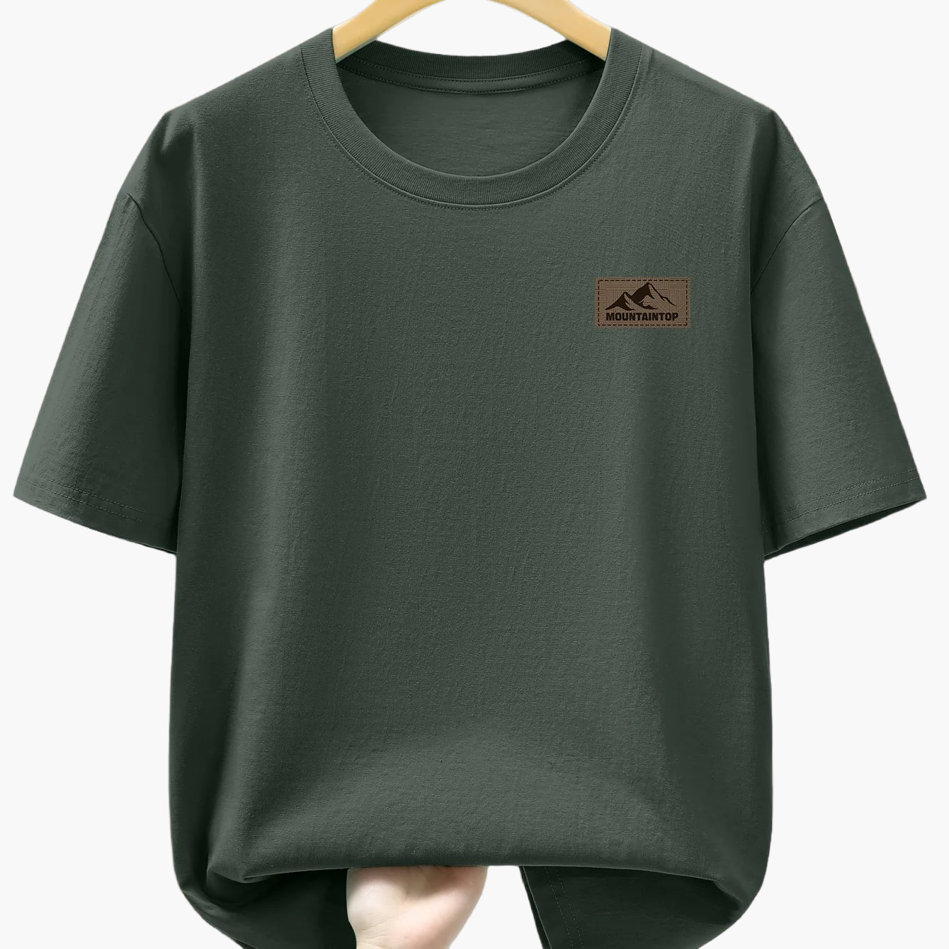 Men's T-Shirt with Mountain Logo – Casual Leisure Shirt for Everyday & Outdoor Use