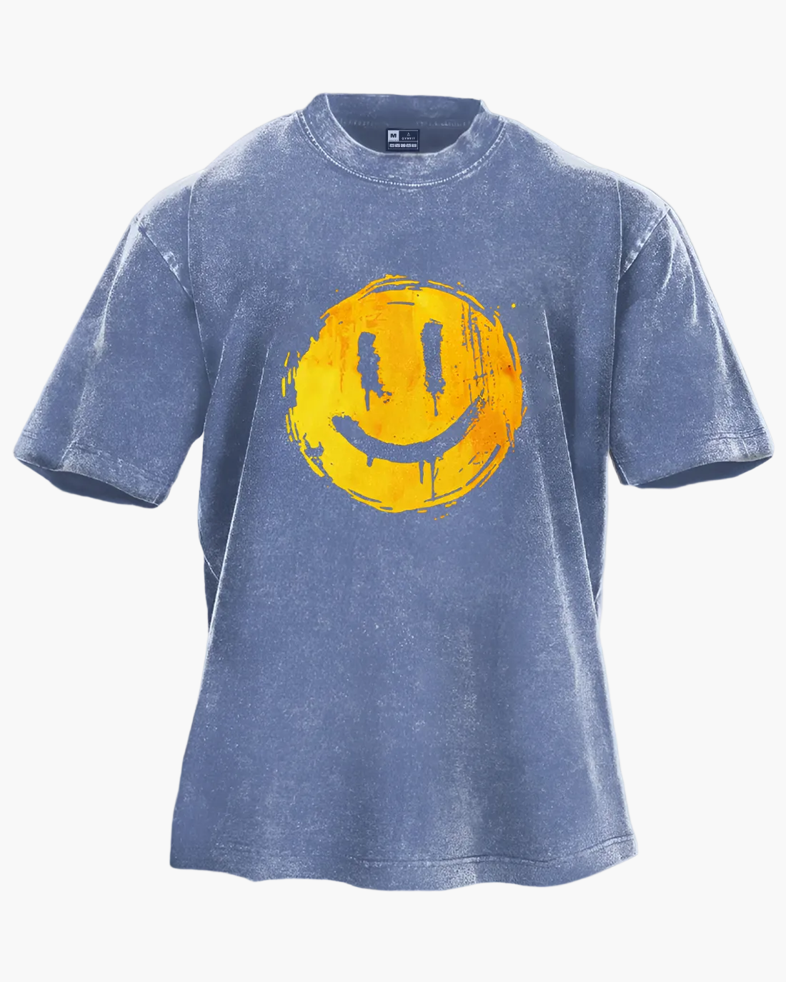 Herren Oversize T-Shirt mit Smiley Print – Streetwear Style für Freizeit und Alltag