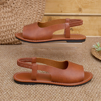 Women's Braided Sling Sandals – Comfortable Summer Shoes for Leisure & Everyday Wear