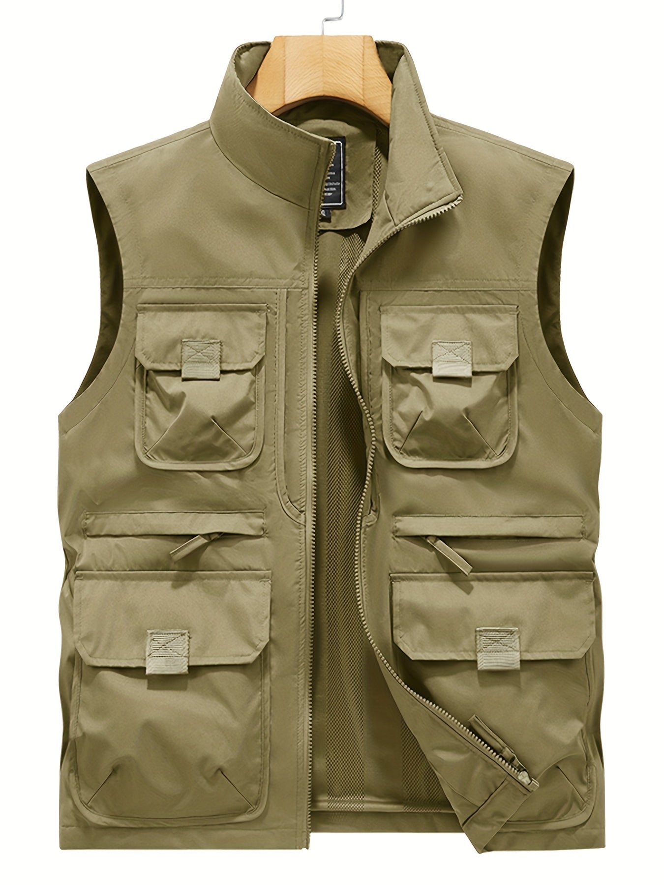 Men's Outdoor Utility Vest with Multiple Pockets for Leisure and Adventure