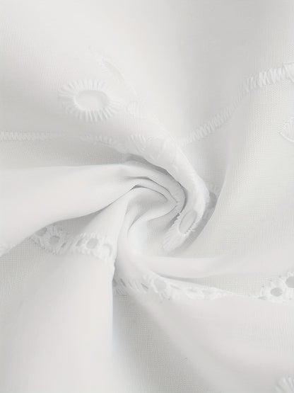 Damen Sommerkleid mit Spitze und Blumenstickerei, lässig, ärmellos, ideal für Urlaub und Alltag