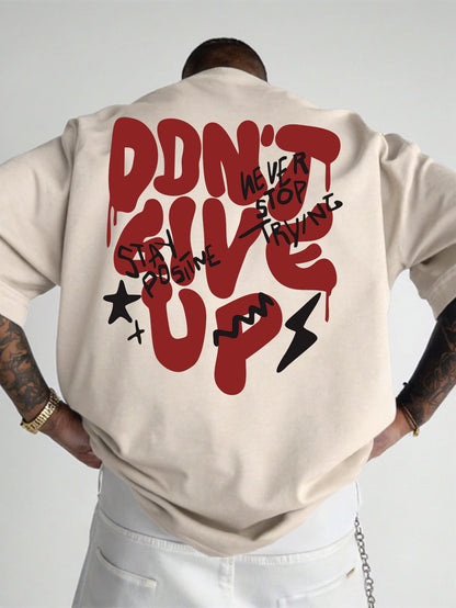 Men's Oversize Streetwear T-Shirt with Graphic Print – Casual Style, Inspiration & Motivation