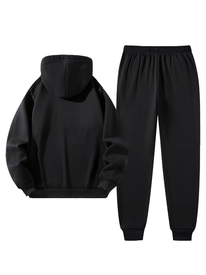 Men's puffer vest, hoodie, sweatpants, tracksuit set