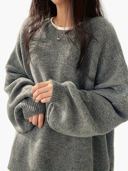 Damen Oversize Pullover Lässig Komfortable Freizeitmode