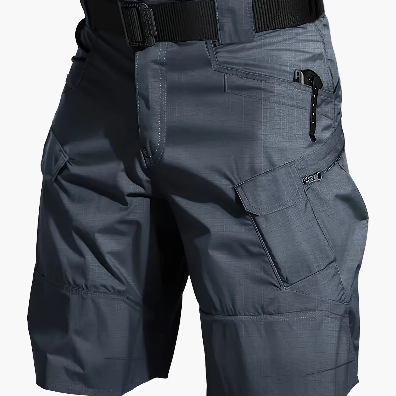 Men's Outdoor Functional Shorts with Pockets and Belt – Ideal for Hiking and Leisure