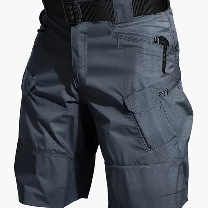 Men's Outdoor Functional Shorts with Pockets and Belt – Ideal for Hiking and Leisure