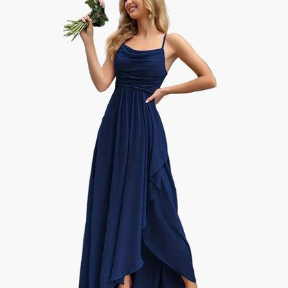 Women's Elegant Fit & Flare Evening Dress for Festive Occasions