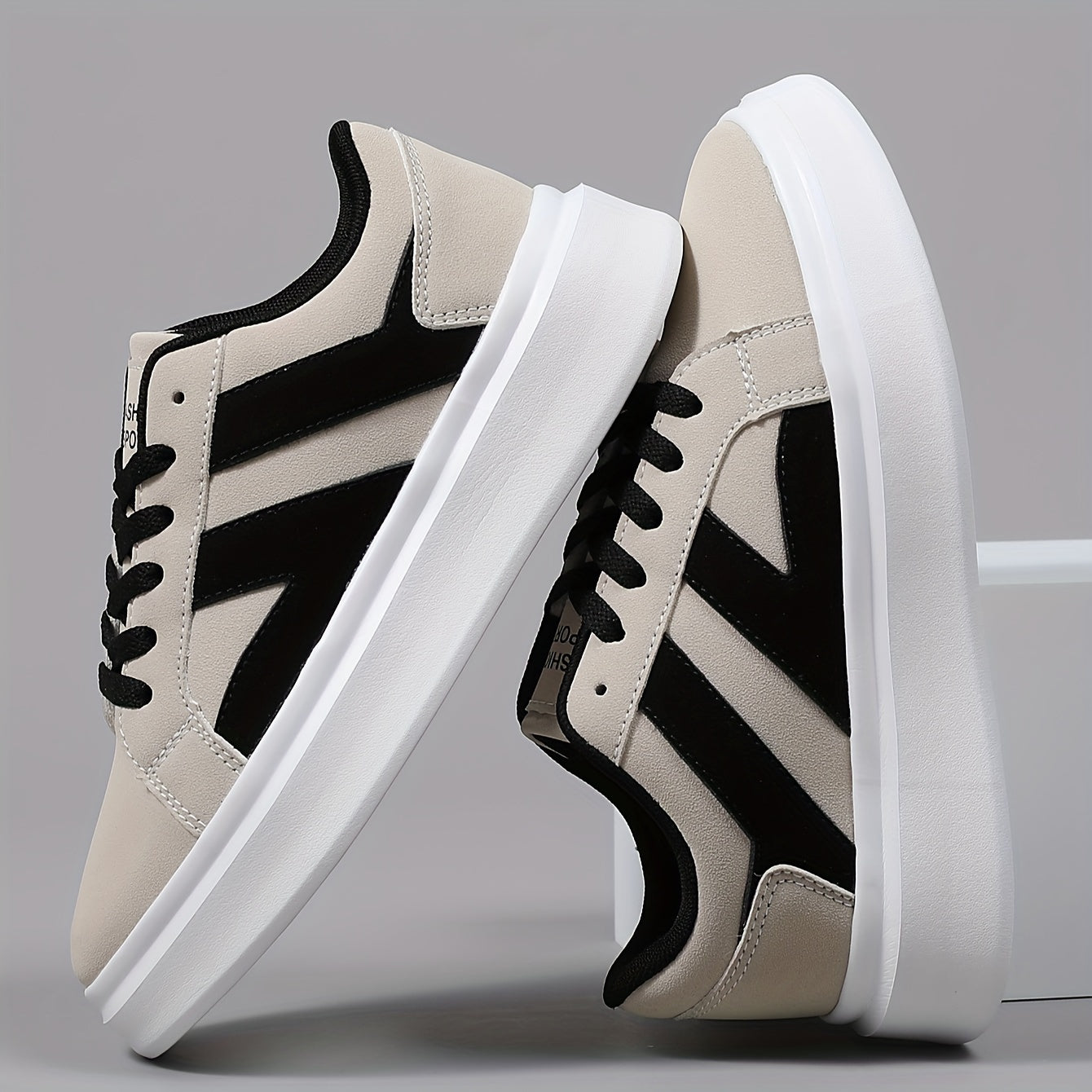 Men's Low-Top Sneakers Street Style with Platform – Urban Casual Shoe