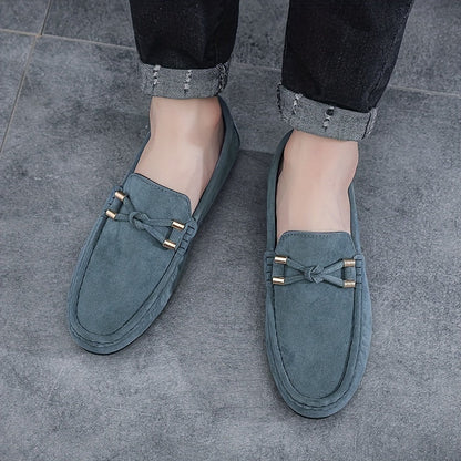Men's Moccasins Slip-On Loafers Elegant Casual Street Shoes